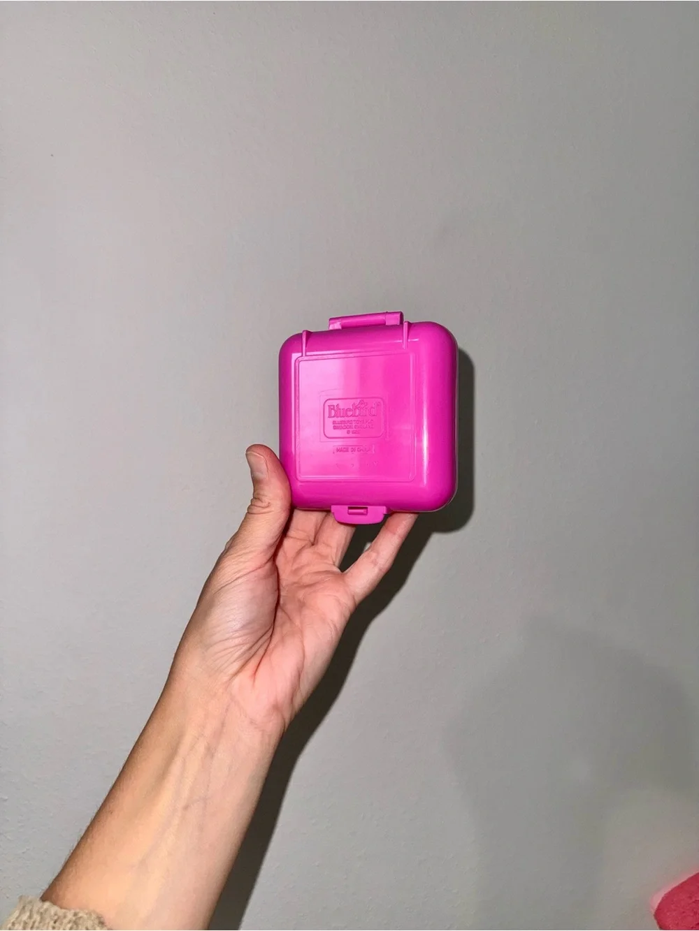 Vintage 1989 Polly Pocket Wild Zoo World Bluebird Pink Compact w/ Polly Doll